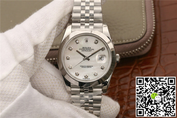 Replica R01ex Datejust M126300 1:1 Best Edition EW Factory White Fritillary Dial