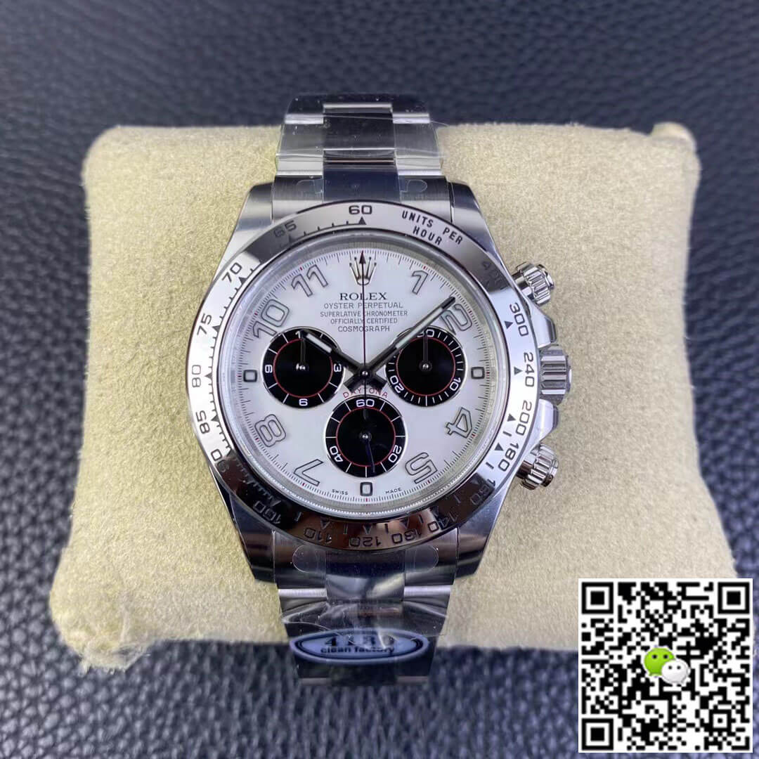 Replica R01ex Cosmograph Daytona 1:1 Best Edition Clean Factory V3 Stainless Steel White Dial