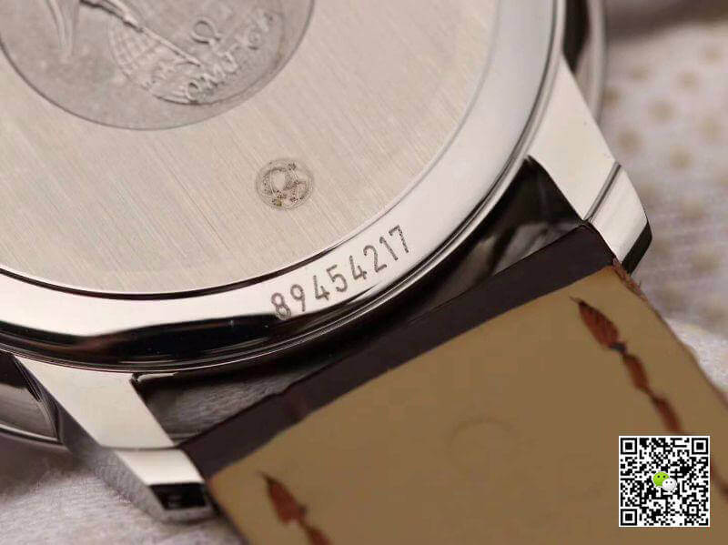 Replica 0me*ga De Ville Prestige 424.13.40.20.02.002 MKS Factory 1:1 Best Edition Swiss ETA9015 Brown Calfskin Leather Strap