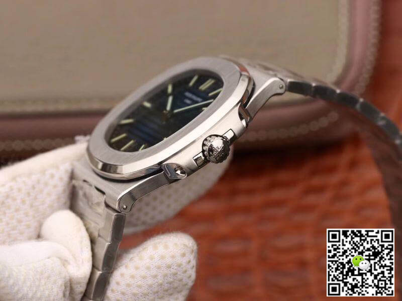 Replica Pat*k Phi1i*pe Nautilus Jumbo 5711/1A-010 PF Factory 1:1 Best Edition Swiss ETA324 Blue Dial