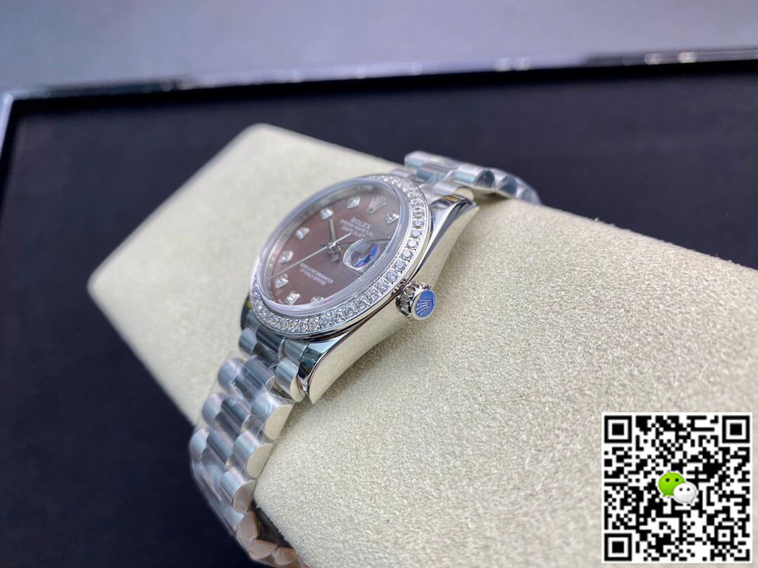 Replica R01ex Datejust M178384-0019 31MM 1:1 Best Edition EW Factory D1am0nd-set Bezel