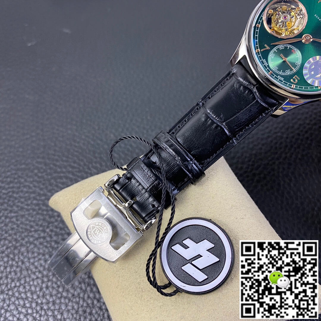 Replica IWC Portuguese Tourbillon 1:1 Best Edition ZF Factory Green Dial