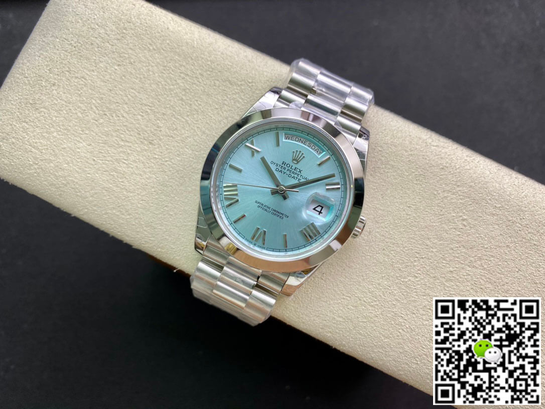 Replica R01ex Day Date M228206-0044 1:1 Best Edition EW Factory Ice Blue Dial