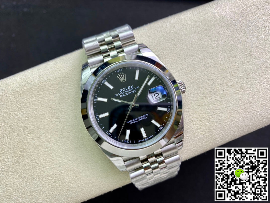 Replica R01ex Datejust M126300-0012 1:1 Best Edition EW Factory Black Dial