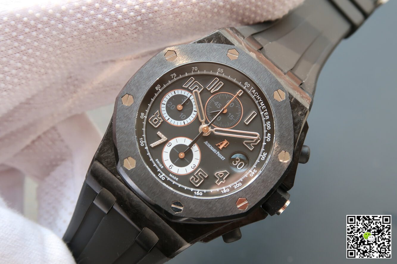 Replica Audemars P1g*et Royal Oak Offshore 26205AU.OO.D002CR.01 1:1 Best Edition JF Factory Carbon Fiber