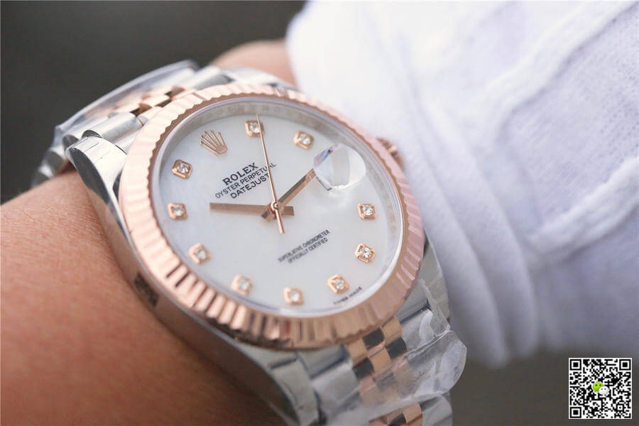 Replica R01ex Datejust M126331-0014 1:1 Best Edition EW Factory Rose Gold Mother-Of-Pearl Dial