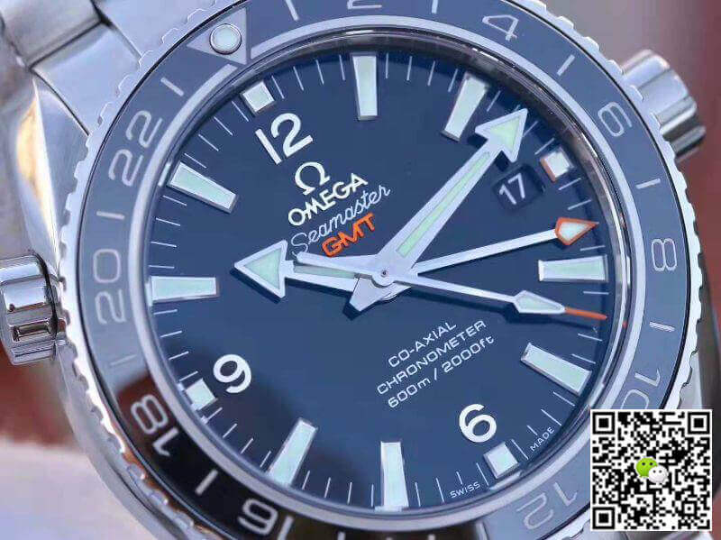 Replica 0me*ga Seamaster Planet Ocean 232.90.44.22.03.001 VS Factory 1:1 Best Edition Swiss ETA8605 Blue Dial
