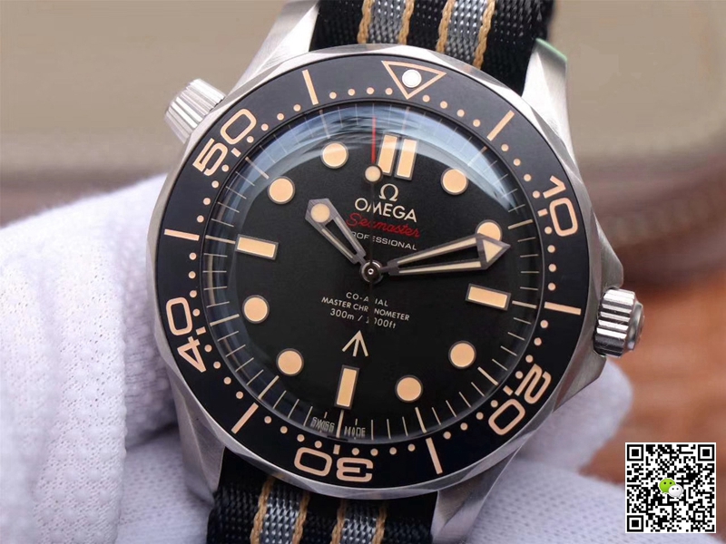 Replica 0me*ga Seamaster 210.92.42.20.01.001 1:1 Best Edition James Bond 007 VS Factory Black Dial Swiss ETA2836-2