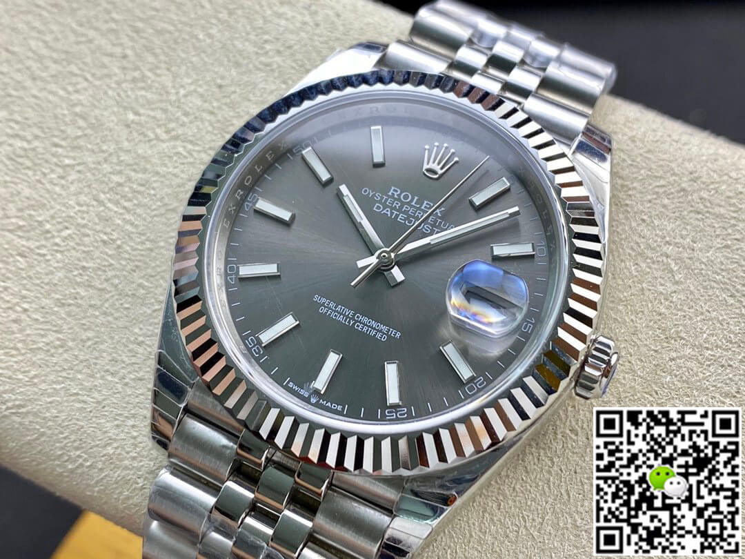 Replica R01ex Datejust M126334-0014 1:1 Best Edition EW Factory Grey Dial
