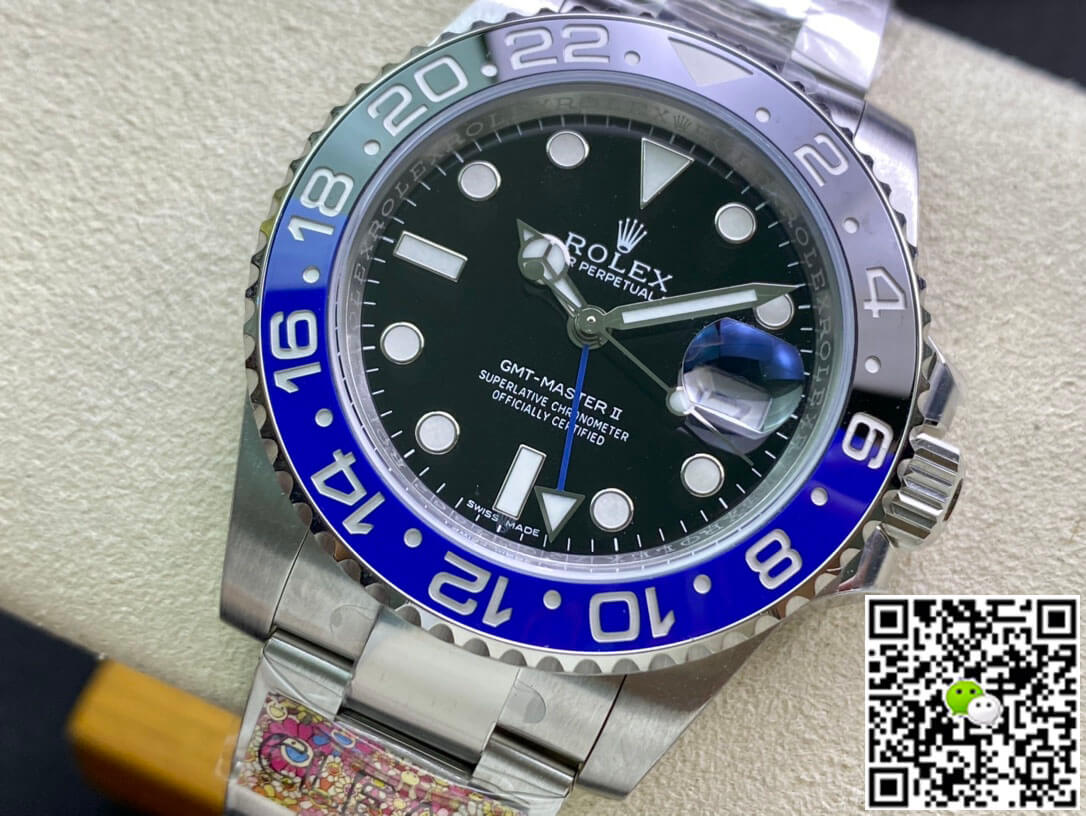 Replica R01ex GMT Master II 116710BLNR-78200 1:1 Best Edition Clean Factory Black Dial