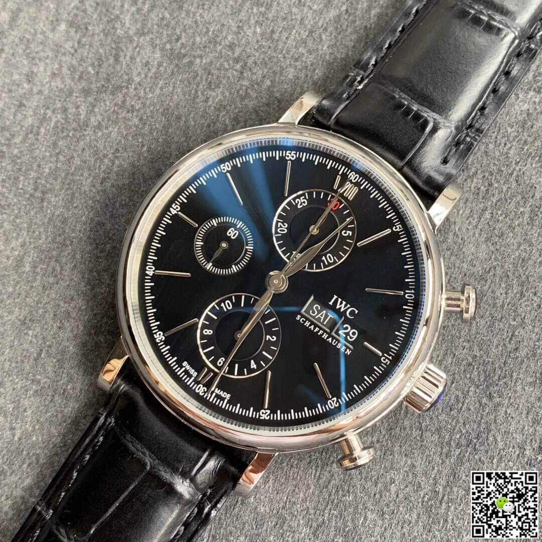Replica IWC Portofino IW391008 1:1 Best Edition ZF Factory Black Dial