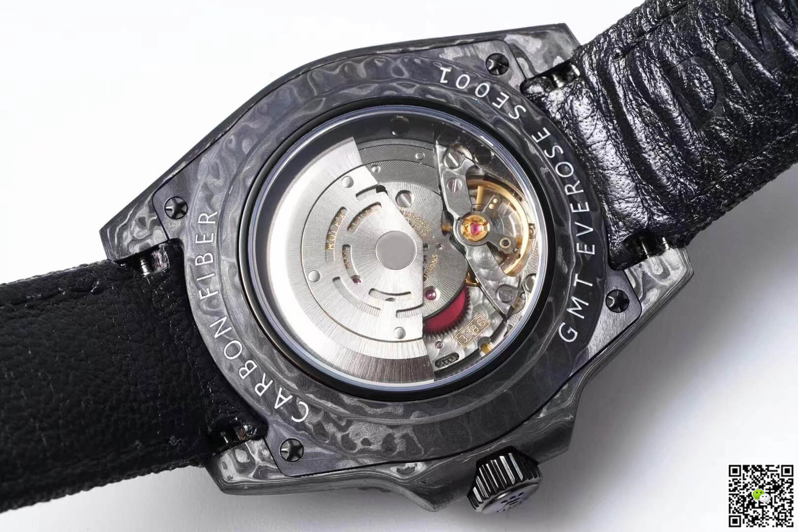 Replica R01ex GMT-MASTER II Diw 1:1 Best Edition Carbon Fiber Black Fabric Strap