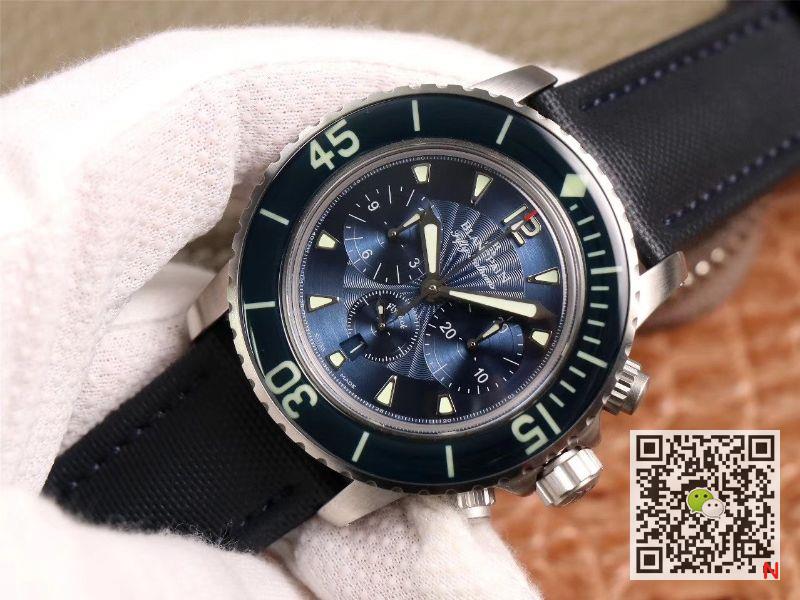 Replica Blancpain Fifty Fathoms 5085FB-1140-52B 1:1 Best Edition OM factory Blue Dial Swiss ETA7750
