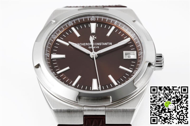 Replica Vacheron C0nstan1n Overseas 4500V 1:1 Best Edition PPF Factory Brown Rubber Strap