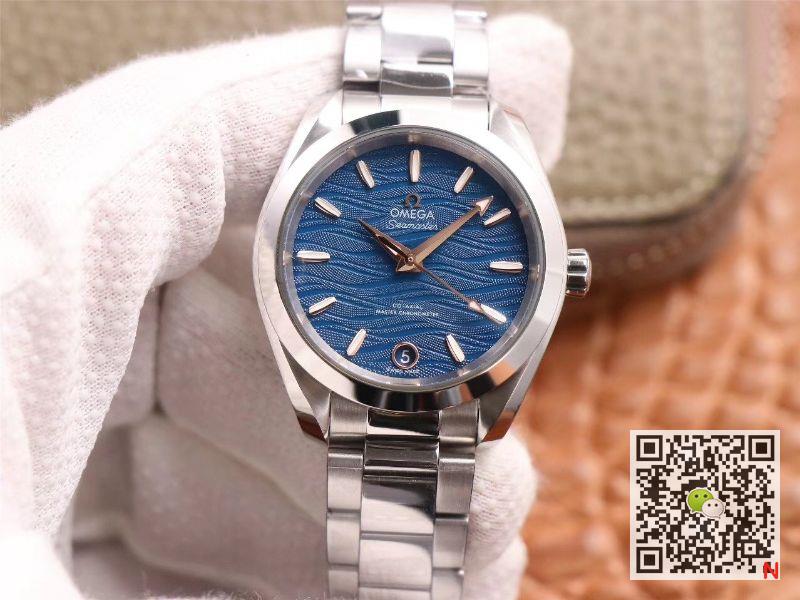 Replica 0me*ga Seamaster 220.10.38.20.03.002 Aqua Terra 150M 1:1 Best Edition VS Factory Blue Dial Swiss 8800