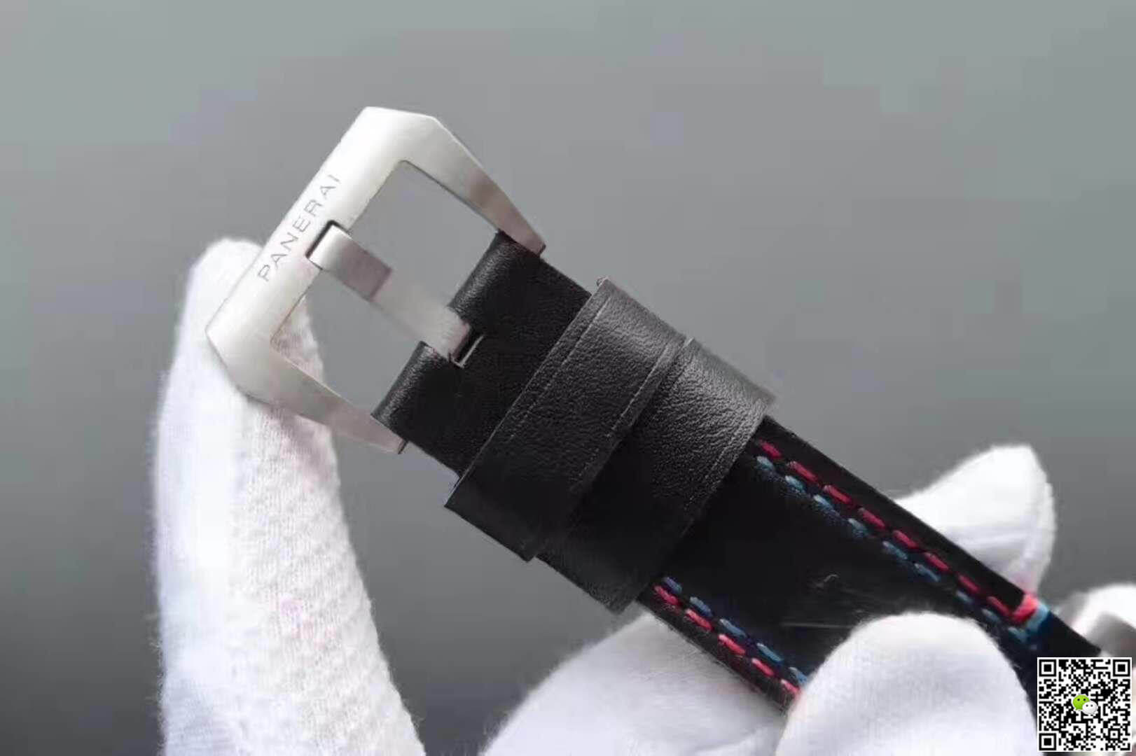 Pa*e*a1 Replica Luminor Marina 1950 PAM727 ZF Factory 1:1 Best Edition Swiss ETA P9010 Black Leather Strap