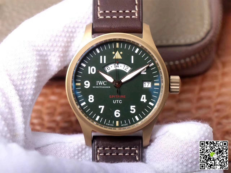 Replica IWC Pilot Spitfire IW327101 1:1 Best Edition ZF Factory Green Dial Swiss ETA82710