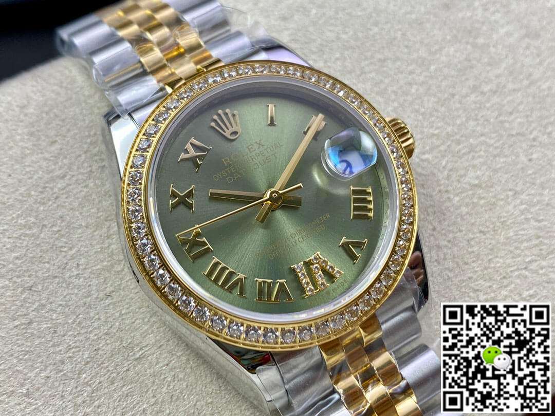 Replica R01ex Datejust M278383RBR-0016 31MM 1:1 Best Edition EW Factory Green Dial
