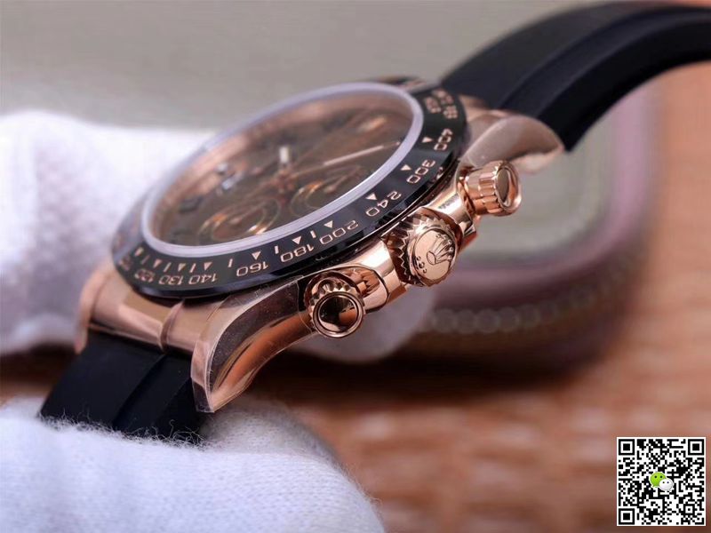 R01ex Daytona Replica M116515LN-0015 1:1 Best Edition Noob Factory Brown Dial Swiss ETA4130