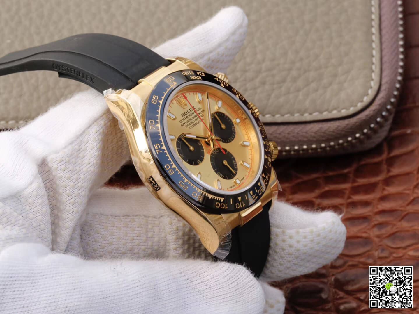 Replica R01ex Daytona Cosmograph 116518ln 1:1 Best Edition JH Factory V6 Yellow Gold Dial