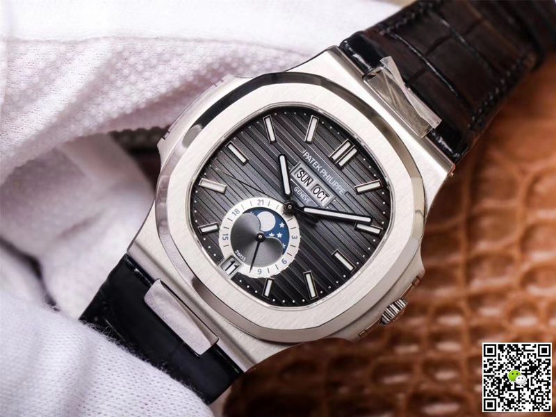 Replica Pat*k Phi1i*pe Nautilus 5726A-001 1:1 Best Edition PF Factory Black Strap Swiss ETA324