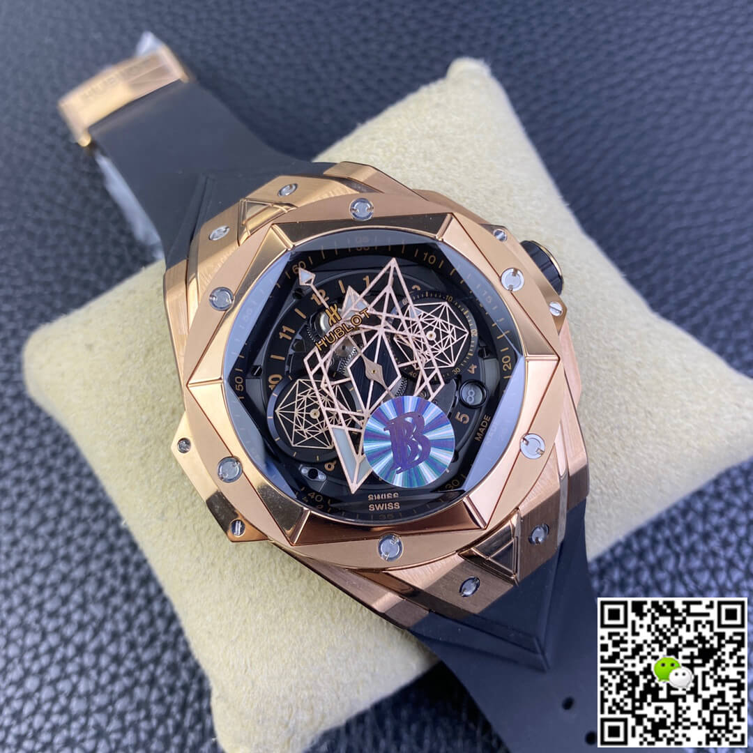 Replica Hublot Big Bang Sang Bleu II 418.OX.1108.RX.MXM19 1:1 Best Edition BB Factory Black Dial