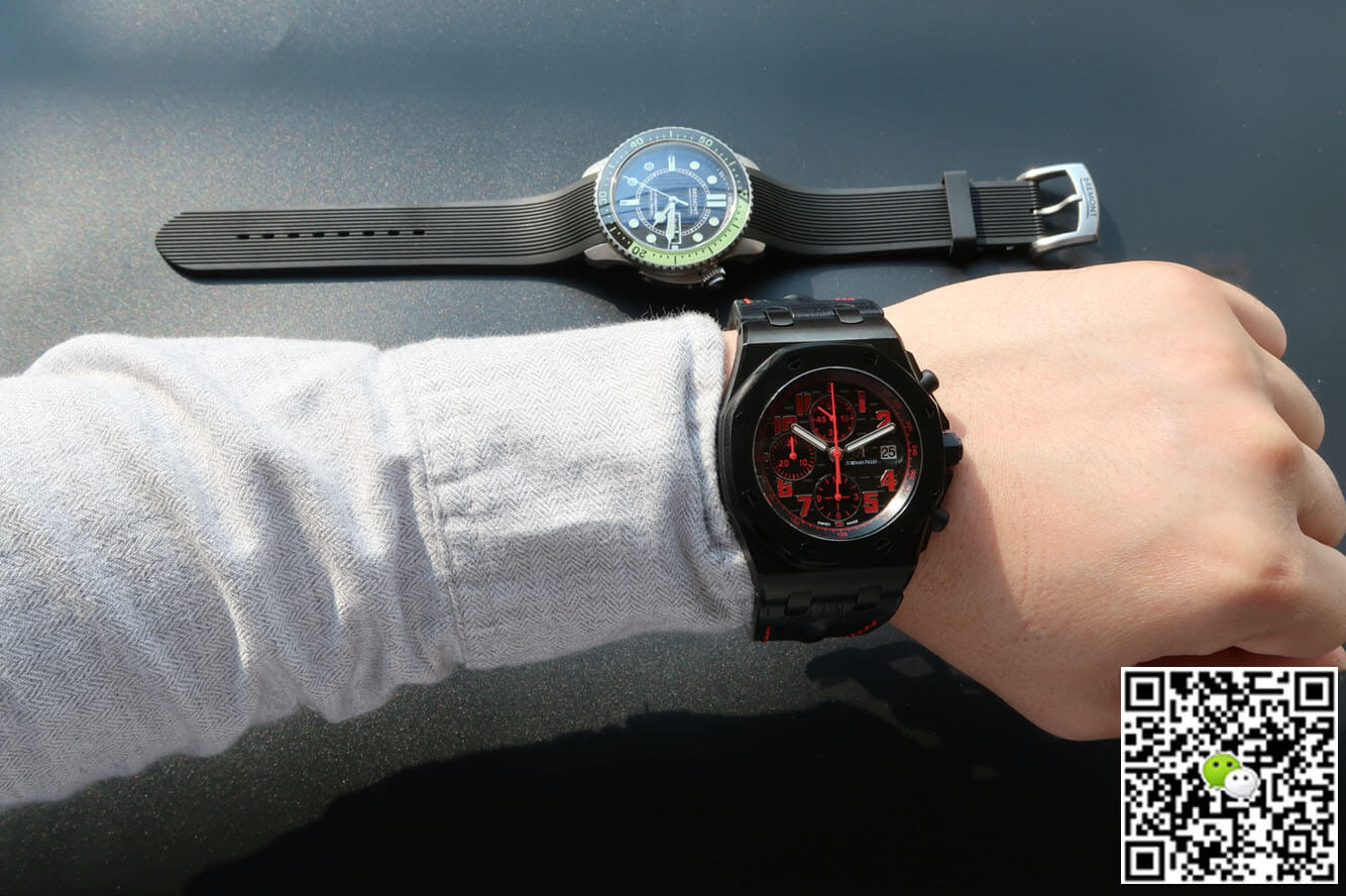 Replica Audemars P1g*et Royal Oak Offshore 26186SN.OO.D101CR.01 1:1 Best Edition JF Factory Black Dial