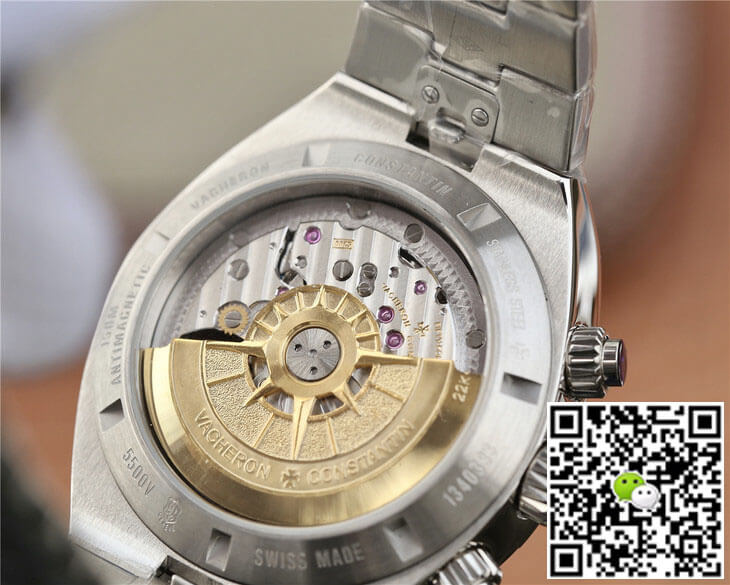 Replica Vacheron C0nstan1n Overseas 5500V/110A-B075 1:1 Best Edition 8F Factory Silvery White Dial