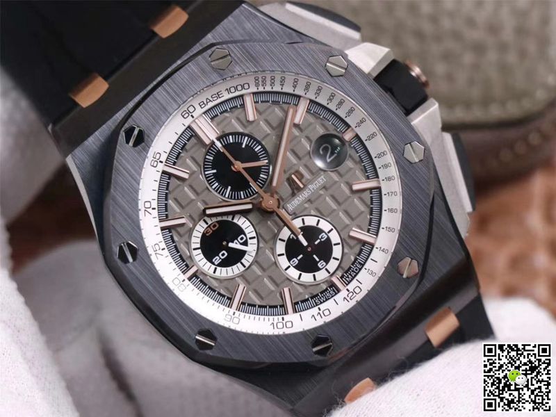 Replica Audemars P1g*et Royal Oak Offshore 26415CE.OO.A002CA.01 1:1 Best Edition JF Factory Black Ceramic Swiss ETA7750