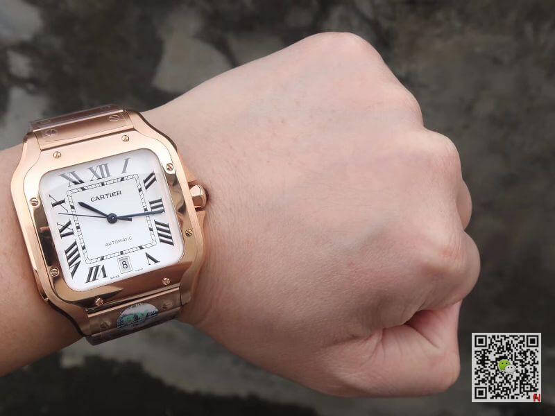 Ca*t1er Watch Rep De Santos Stainless Steel Case BV