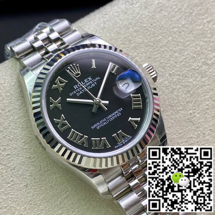 Replica R01ex Datejust M278274-0002 31MM 1:1 Best Edition EW Factory Black Dial