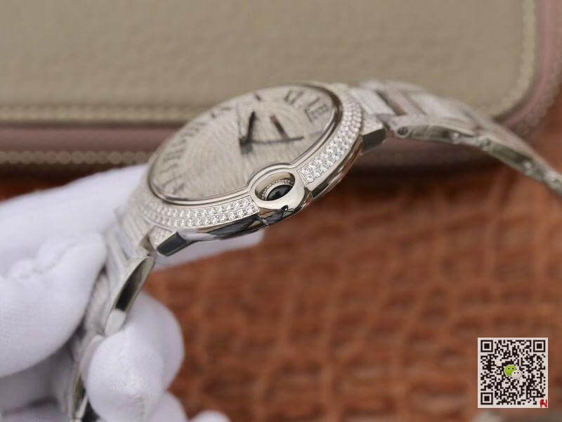 Replica Ballon Bleu De Ca*t1er WE9009Z3 42mm TW Factory 1:1 Best Edition Full D1am0nd Dial Swiss ETA2824