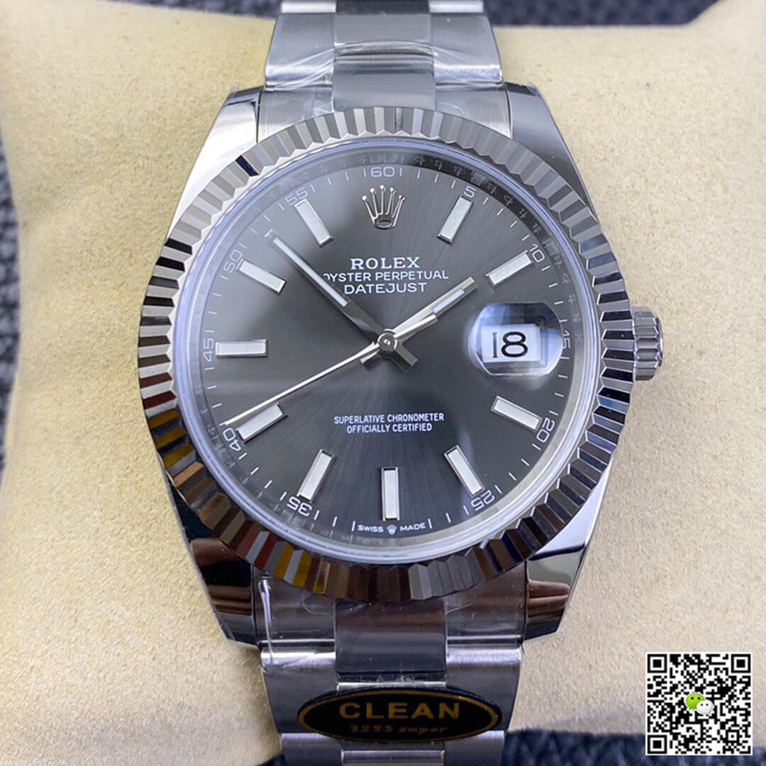 Replica R01ex Datejust M126334-0013 1:1 Best Edition Clean Factory Grey Dial
