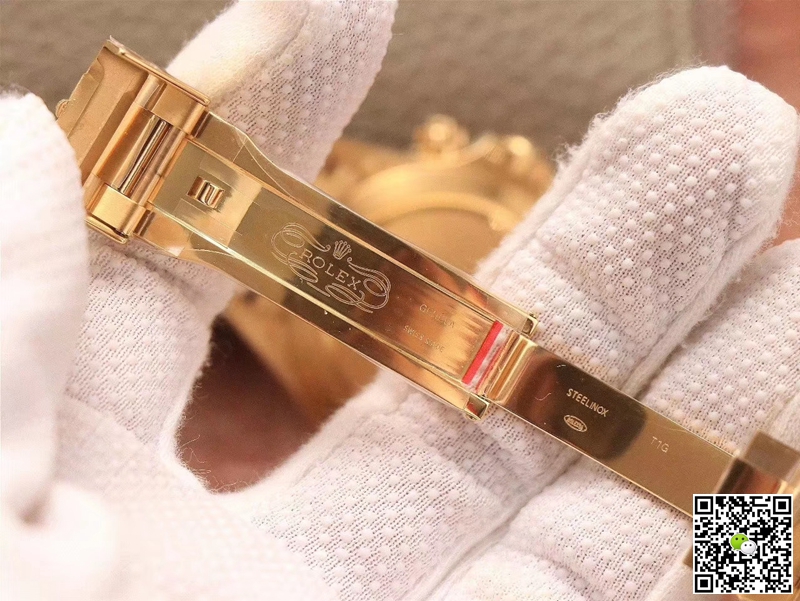 R01ex Daytona Replica Cosmograph M116508-0003 1:1 Best Edition Noob Factory Gold Dial Swiss ETA4130