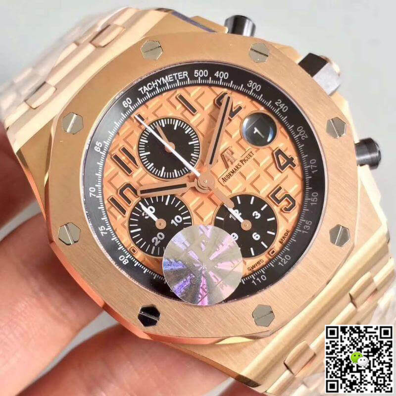 Replica Audemars P1g*et Royal Oak Offshore 26470OR.OO.1000OR.01 JF Factory Gold Dial 1:1 Best Edition Swiss ETA3126