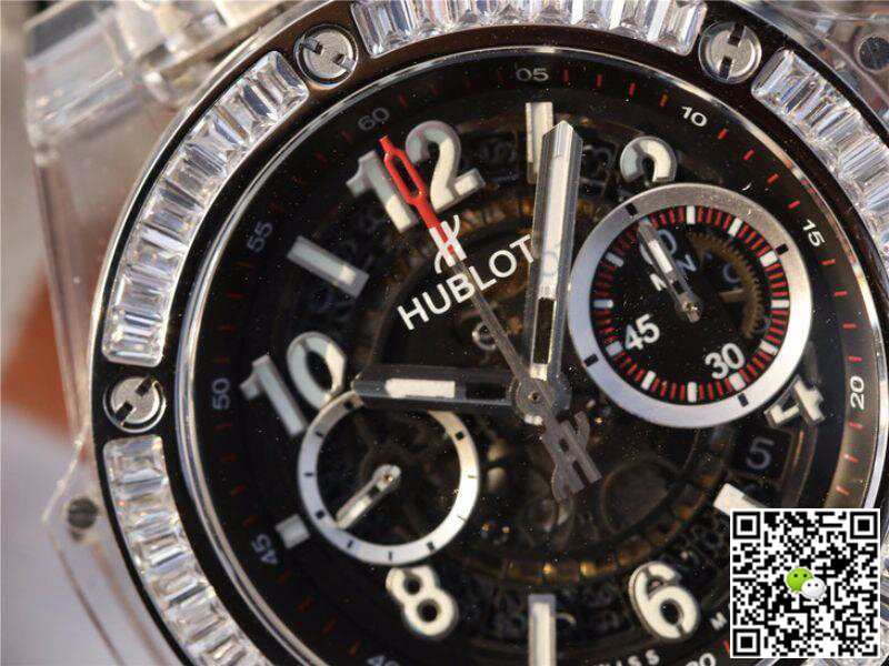 Replica Hublot Big Bang Unico 411.JX.1170.RX Men Watches 1:1 Best Edition Swiss ETA1242 Black Rubber Strap