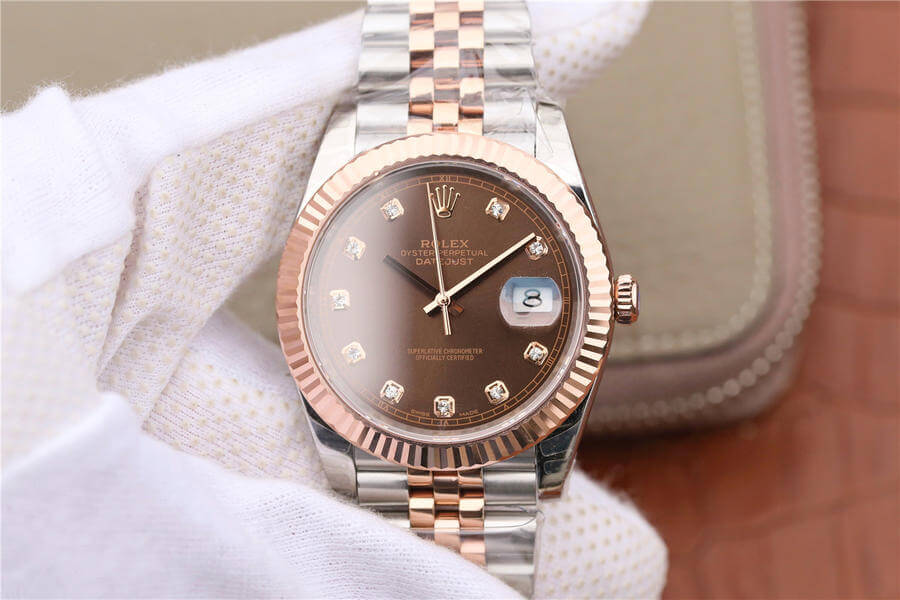 Replica R01ex Datejust M126331-0004 1:1 Best Edition EW Factory Brown Dial