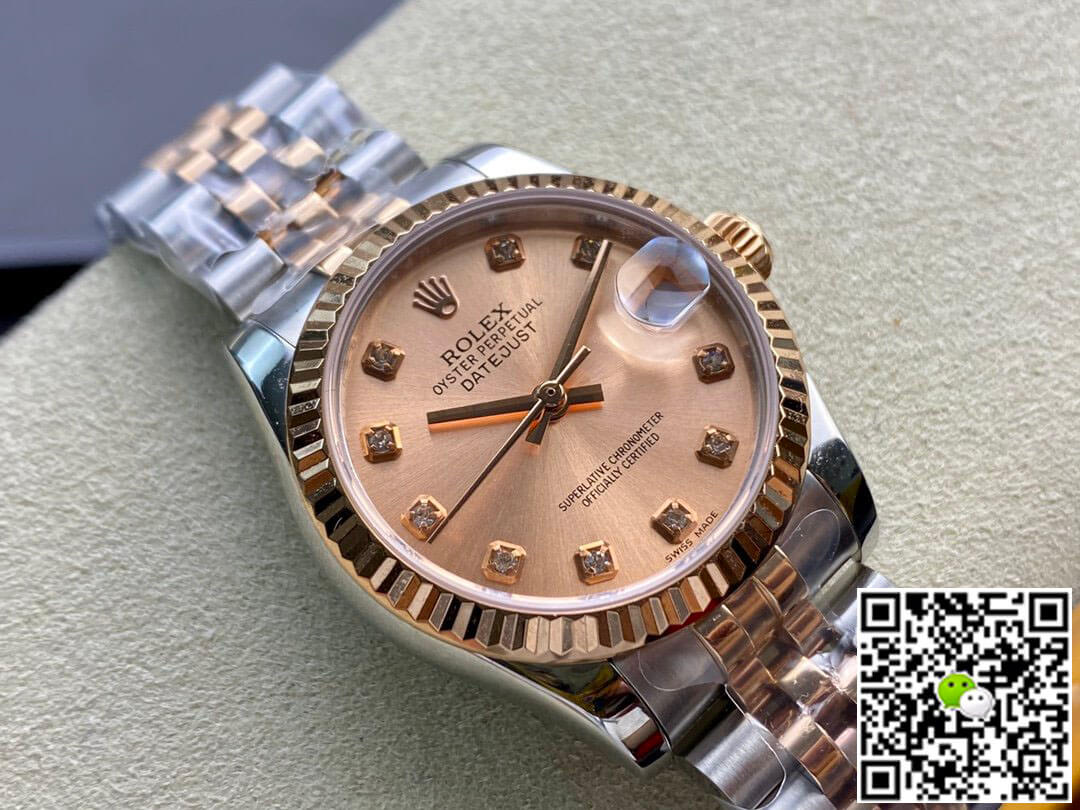 Replica R01ex Datejust M278271-0024 31MM 1:1 Best Edition EW Factory Rose Gold Dial