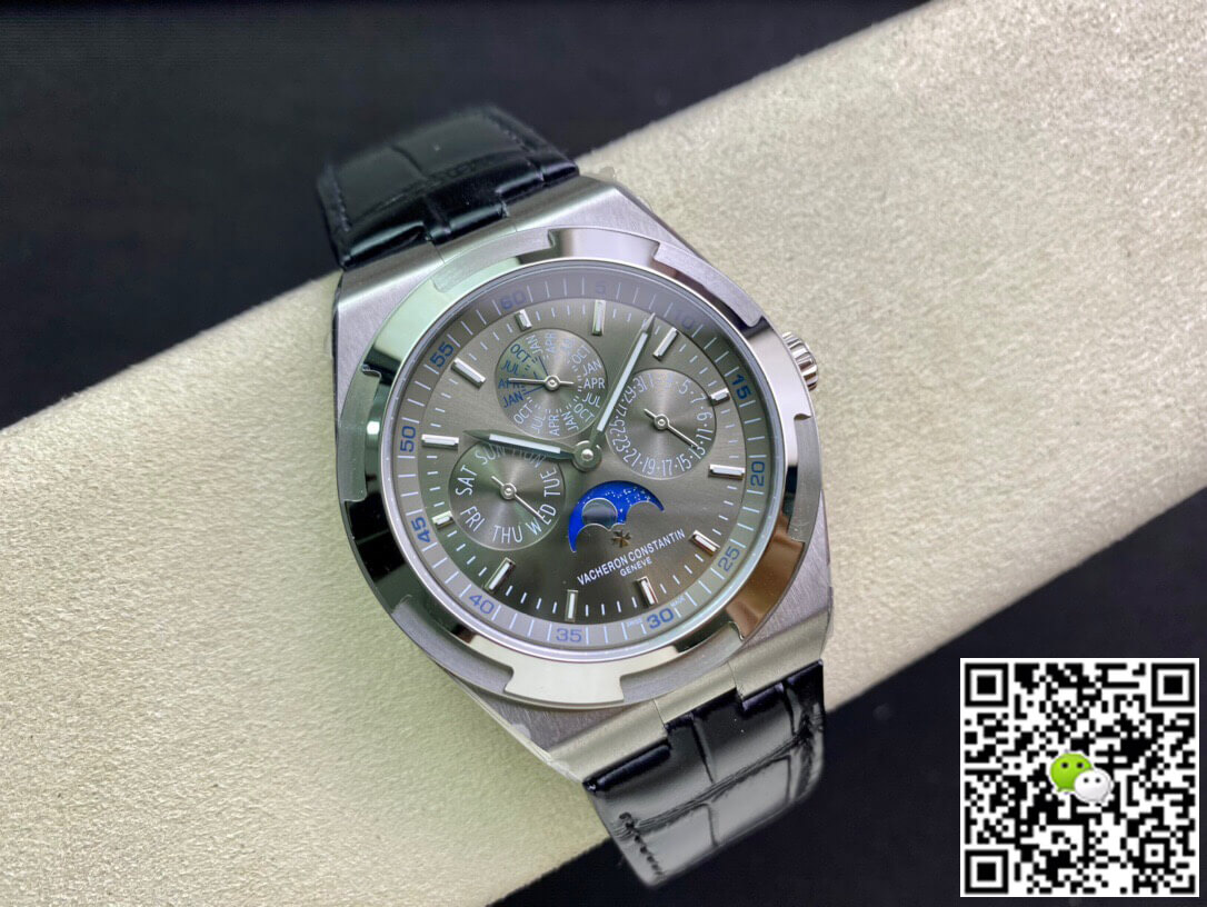 Replica Vacheron C0nstan1n Overseas 4300V 1:1 Best Edition 8F Factory Leather Strap