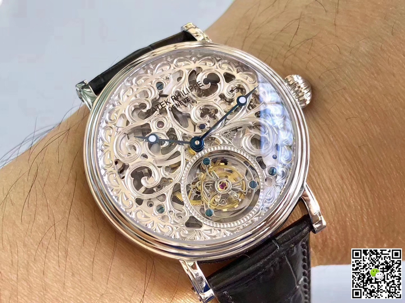 Pat*k Phi1i*pe Replica Tourbillon P83000 1:1 Best Edition Silver Dial Swiss Tourbillon