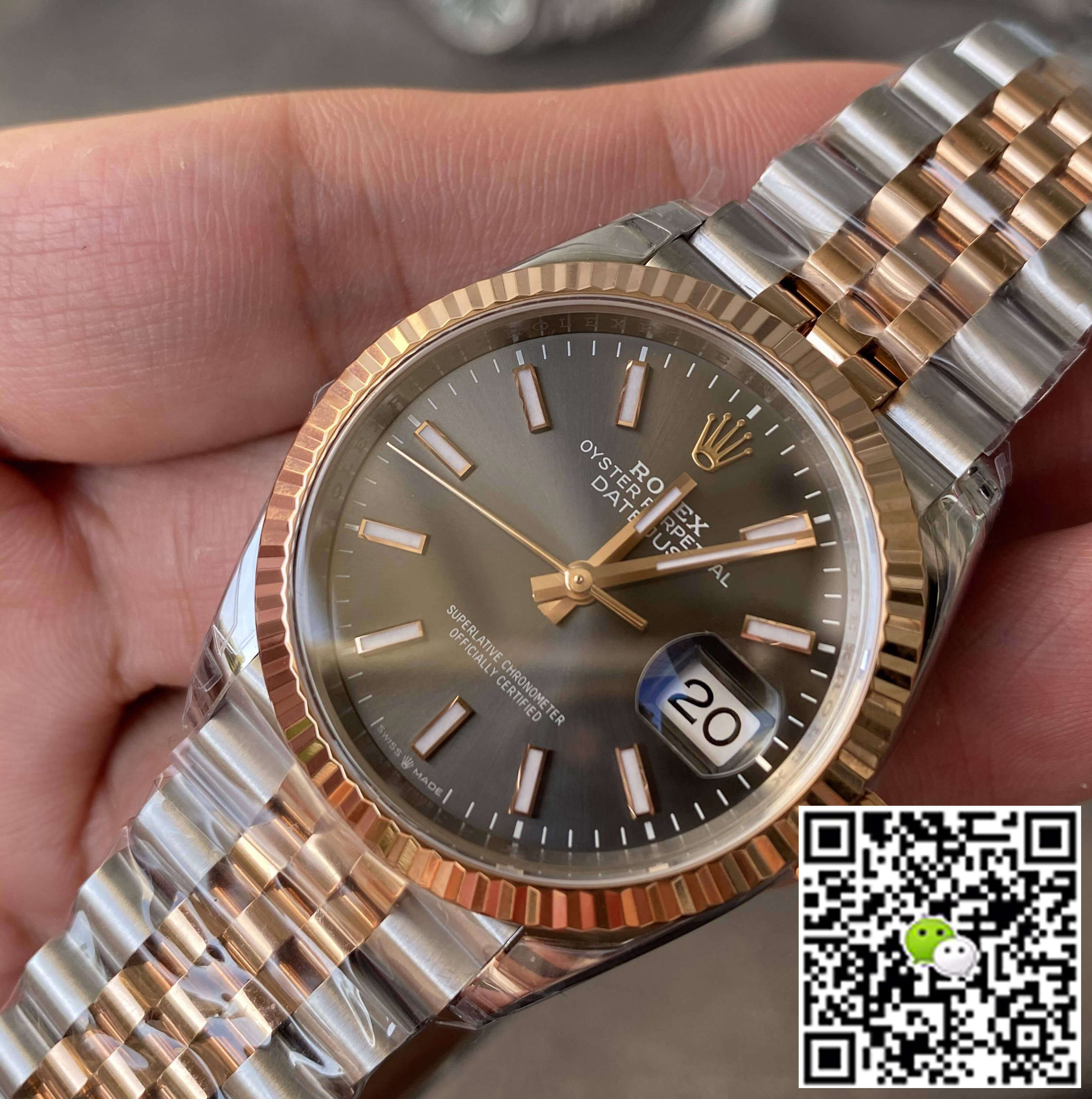 Replica R01ex Datejust M126231-0013 36MM 1:1 Best Edition VS Factory Gray Dial