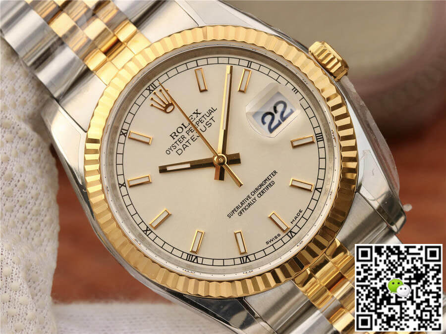 Replica R01ex Datejust 116233 1:1 Best Edition AR Factory Yellow Gold