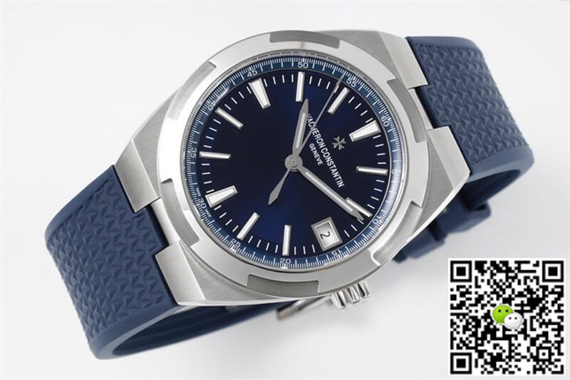 Replica Vacheron C0nstan1n Overseas 4500V 1:1 Best Edition PPF Factory Blue Rubber Strap