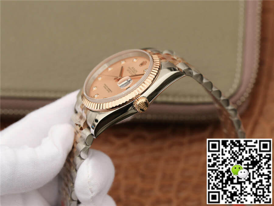 Replica R01ex Datejust 116231 36MM 1:1 Best Edition GM Factory D1am0nd-set Pink Dial