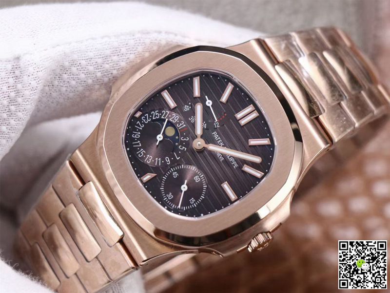 Replica Pat*k Phi1i*pe Nautilus 5712/1A-001 1:1 Best Edition PF Factory Rose Gold Swiss Movement