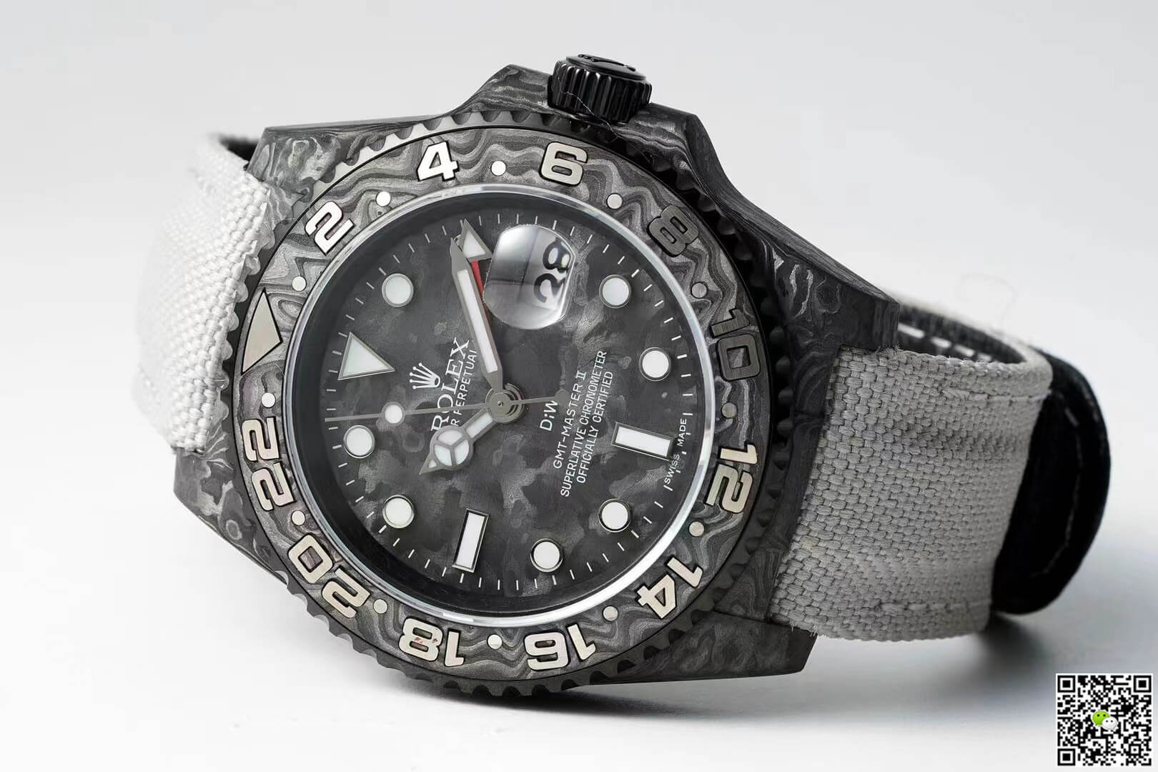 Replica R01ex GMT-MASTER II Diw 1:1 Best Edition Carbon Fiber Fabric Strap
