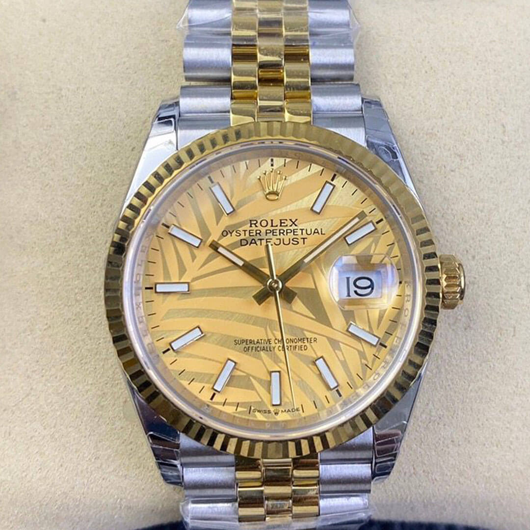 Replica R01ex Datejust M126233-0037 1:1 Best Edition EW Factory Yellow Gold