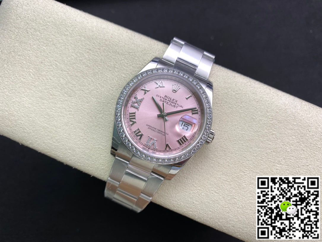 Replica R01ex Datejust M126284RBR-0024 1:1 Best Edition EW Factory Pink Dial