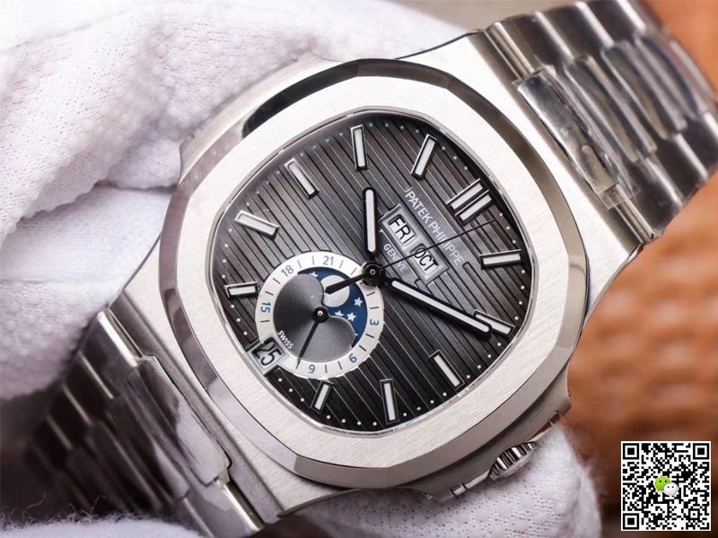 Replica Pat*k Phi1i*pe Nautilus 5726/1A-001 1:1 Best Edition PF Factory Gray Dial Swiss ETA324