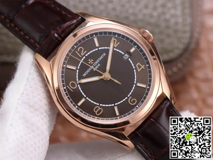 Replica Vacheron C0nstan1n Fiftysix 4600E/000R-B576 1:1 Best Edition ZF Factory Rose Gold